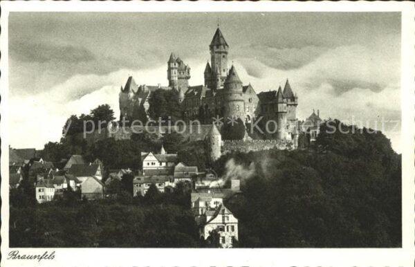Braunfels Schloss Kupfertiefdruck