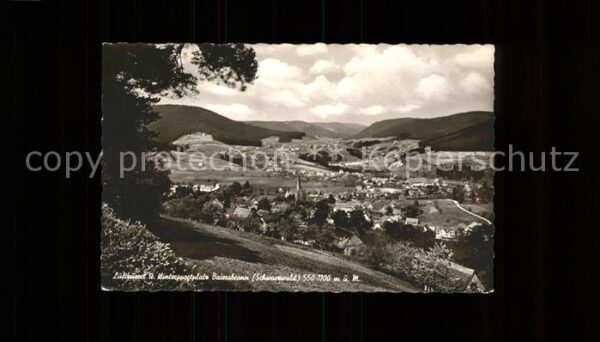 Baiersbronn Schwarzwald Panorama Luftkurort und Wintersportplat