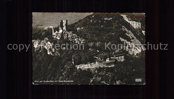 Koenigswinter Blick auf Drachenfels Restaurant Hotel