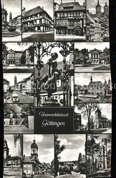 Goettingen Niedersachsen Rund um das Gänseliesel Historische Geb