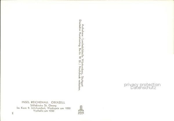 Oberzell Reichenau Stiftskirche St. Georg Westapis Vorhall – Bild 2