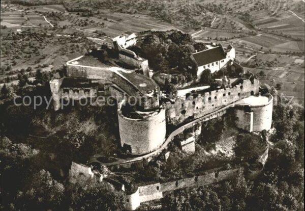 Neuffen Burg Hohenneuffen Fliegeraufnahme