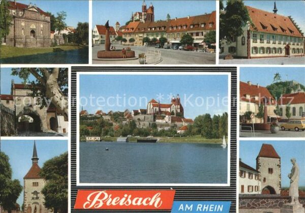 Breisach Rhein Teilansichten Brunnen Münster Torbogen