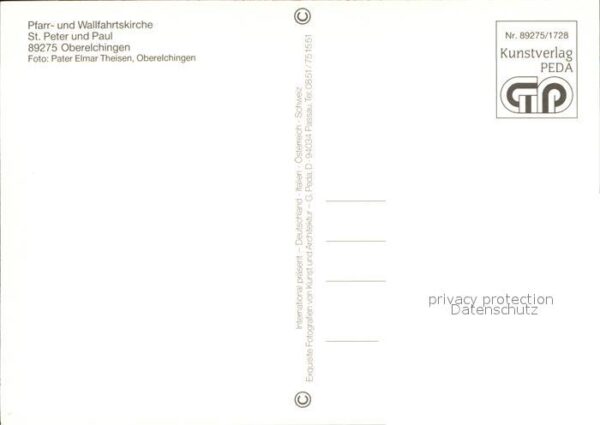 Oberelchingen Pfarrkirche Wallfahrtskirche St. Peter – Bild 2