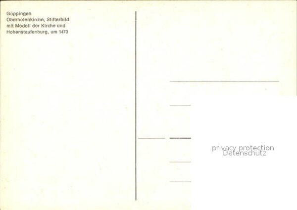 Goeppingen Oberhofenkirche Stifterbild mit Modell – Bild 2