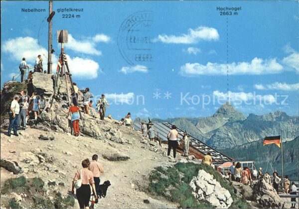 Oberstdorf Nebelhorn Gipfelkreuz Hochvogel