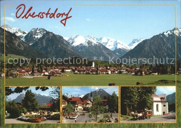 Oberstdorf Gesamtansicht mit Alpenpanorama Kutschf