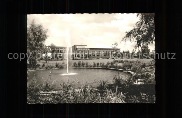 Goeppingen Stadthalle Teich Fontäne