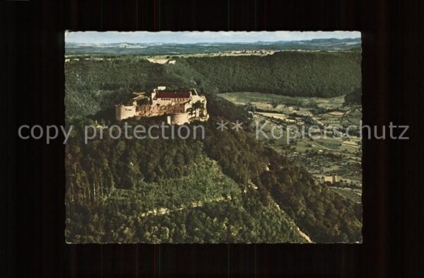 Neuffen Burg Hohenneuffen Fliegeraufnahme