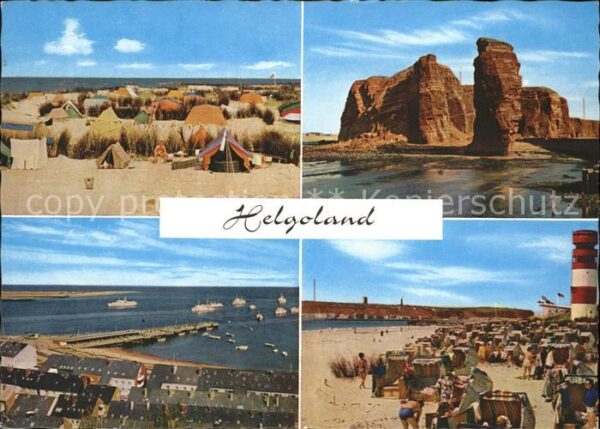 Helgoland Campingplatz Düne Nordspitze Lange Anna