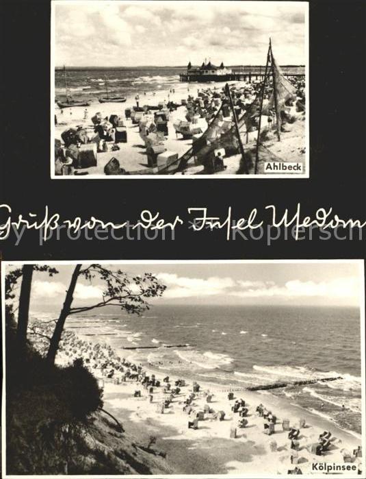 Ahlbeck Ostseebad Insel Usedom Strand Seebrücke Küste