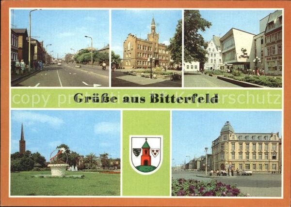 Bitterfeld Leninstrasse Rathaus Markt Naherholungs