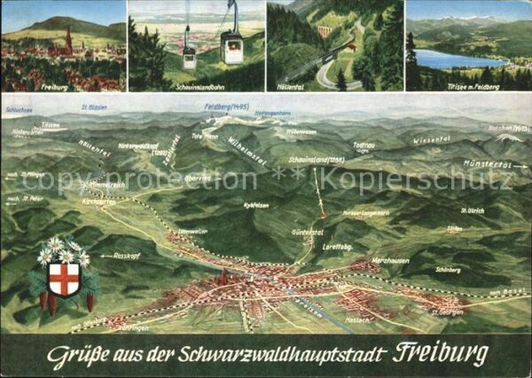 Freiburg Breisgau Schwarzwaldhauptstadt aus der Vogelpers