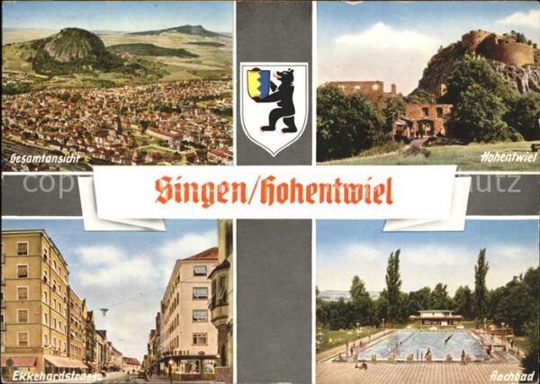 Singen Hohentwiel Gesamtansicht Ekkehardstrasse Aachbad S