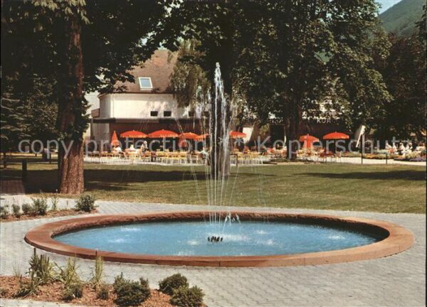 Bad Ueberkingen Kurpark Restaurant Gartenterrasse Sprin