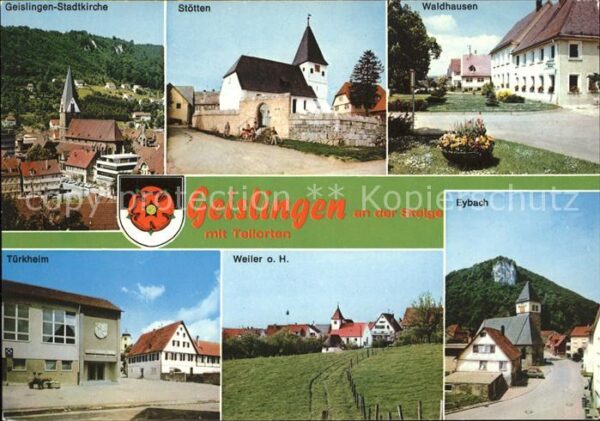 Geislingen Steige mit Teilorten Fünftälerstadt Schwäbisch