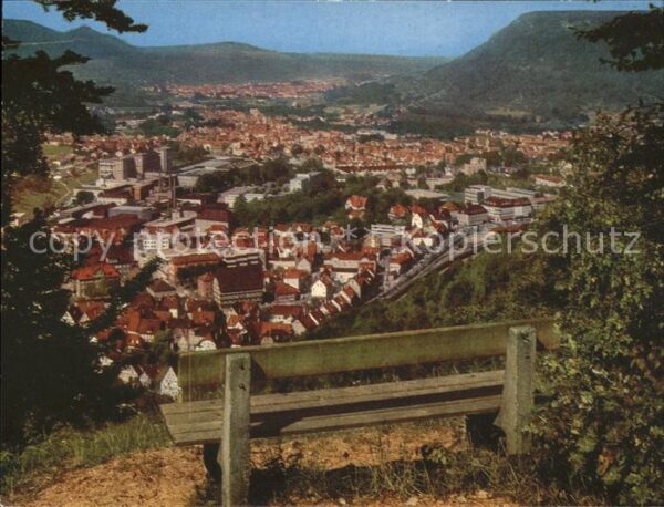 Geislingen Steige Gesamtansicht Fünftälerstadt Blick vom