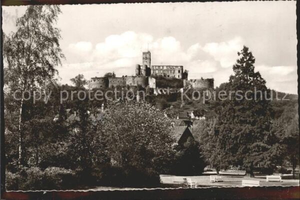Koenigstein Taunus Herzog Adolph Anlage mit Burg Königstei