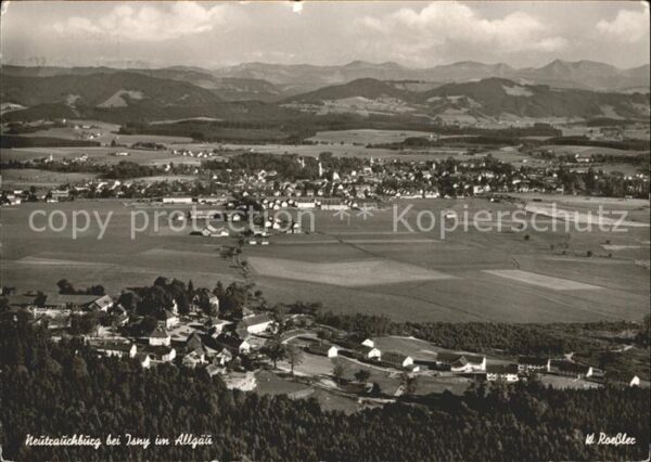 Neutrauchburg Fliegeraufnahme Alpenpanorama