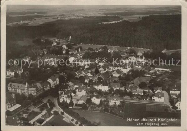 Koenigsfeld Schwarzwald Fliegeraufnahme Höhenluftkurort