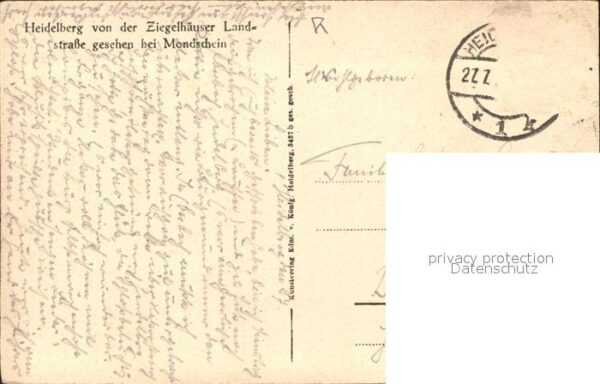 Heidelberg Neckar Neckerpartie mit Schloss – Bild 2