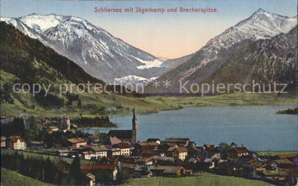 Schliersee mit Jägerkamp und Brecherspitze