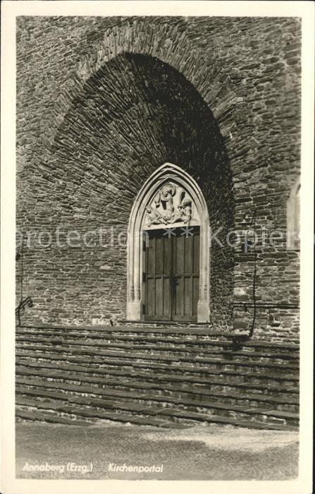 Annaberg-Buchholz Erzgebirge Kirchenportal
