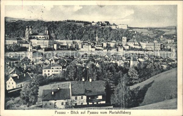 Passau Blick vom Mariahilfsberg