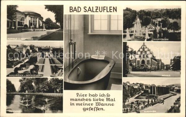 Bad Salzuflen Kurhaus Leuchtfontäne Badehäuser Gradie