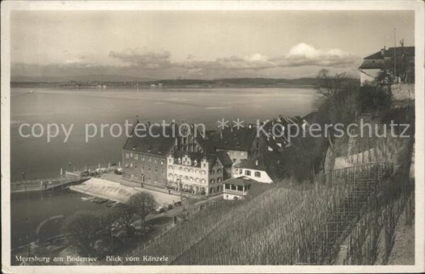 Meersburg Bodensee Blick vom Känzele