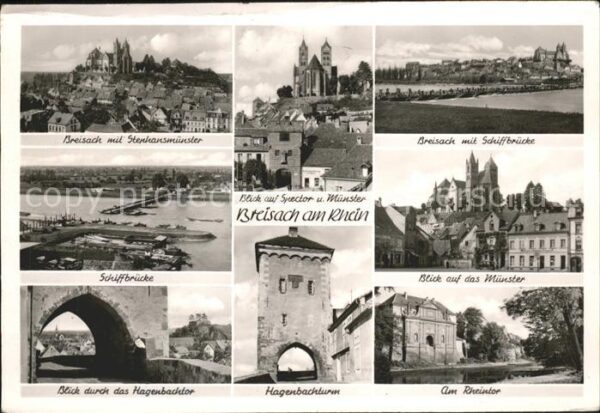 Breisach Rhein Stephansmünster Spector Schiffbrücke Ha