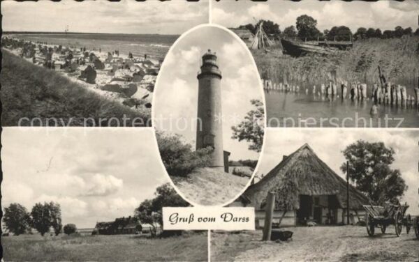Darss Region Ostsee Strand Reethaus Leuchtturm Panorama