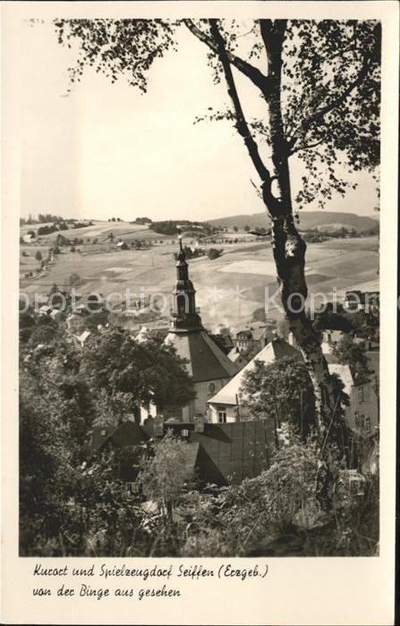 Seiffen Erzgebirge Blick von der Binge