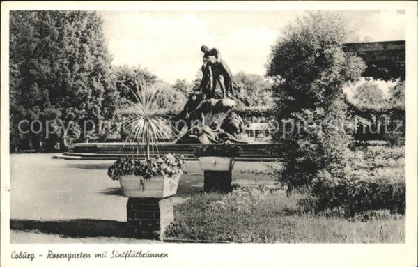 Coburg Rosengarten mit Sintflutbrunnen