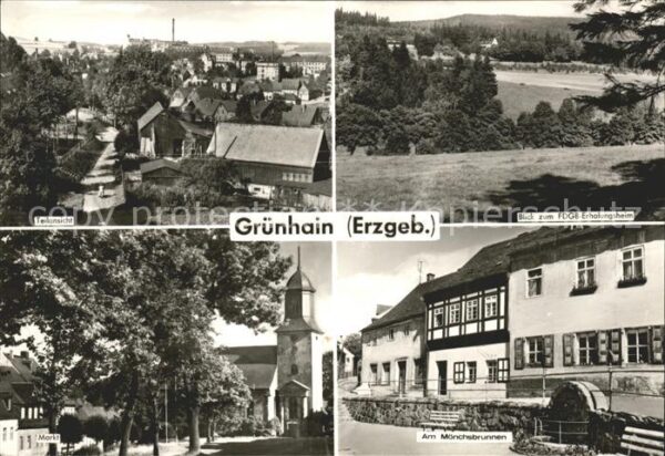 Gruenhain-Beierfeld Teilansicht FDGB Erholungsheim Markt Mö
