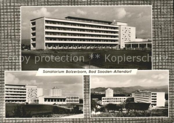 Allendorf Bad Sooden Sanatorium Balzerborn Teilansichten