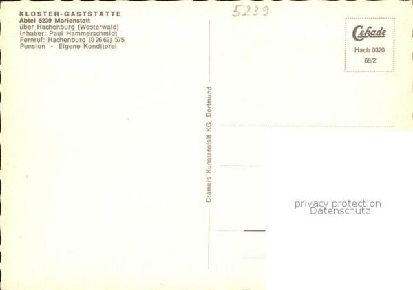 Marienstatt Westerwald Kloster Gaststätte Abtei Marienstatt Te – Bild 2