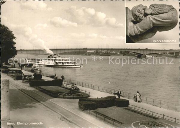 Bonn Rhein Rheinpromenade Bröckemännche