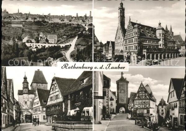 Rothenburg Tauber Total Rathaus Rödergasse Plönlein