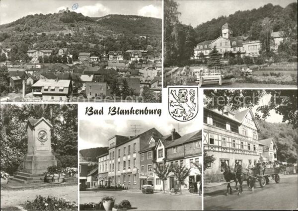 Bad Blankenburg Orts und Teilansichten Denkmal Pferdeku