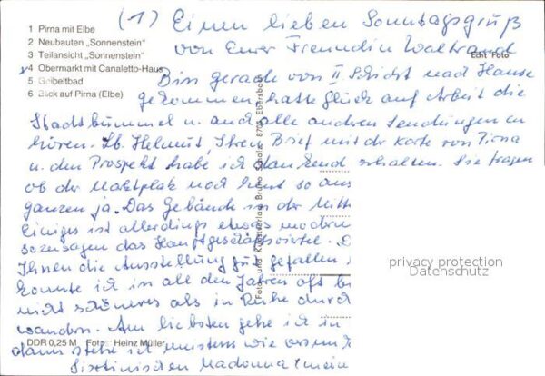 Pirna Ortsblick Elbe Sonnenstein Obermarkt Ge – Bild 2