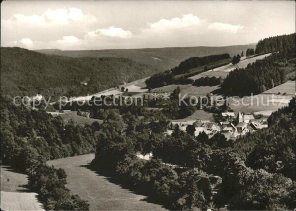 Willingen Sauerland Ortsblick mit Gasthaus Pension Kiel