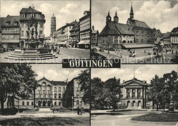 Goettingen Niedersachsen Am Gänseliesel Markt Rathaus Auditorium