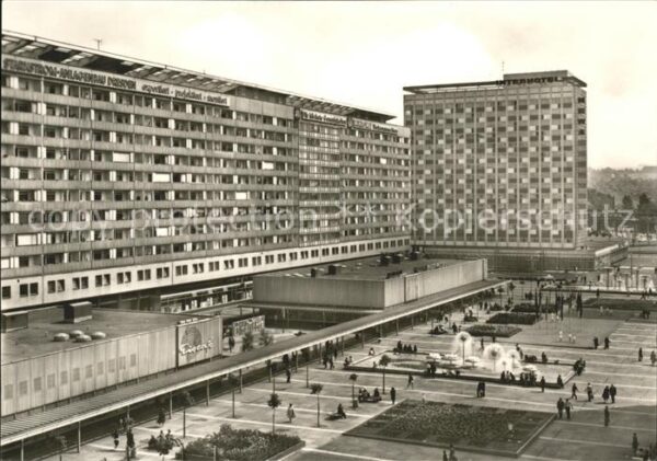 Dresden Prager Str mit Interhotel Newa