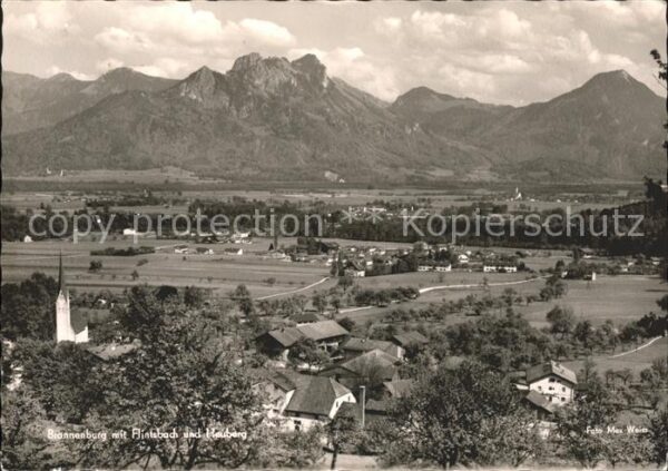 Brannenburg Panorama mit Flintsbach und Heuberg