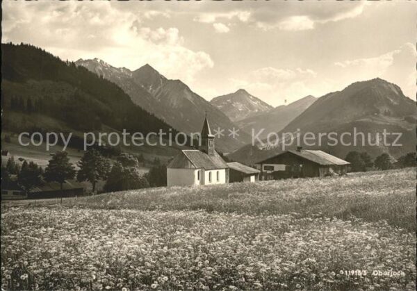 Oberjoch Kapelle mit Rotspitze Entschenkopf und