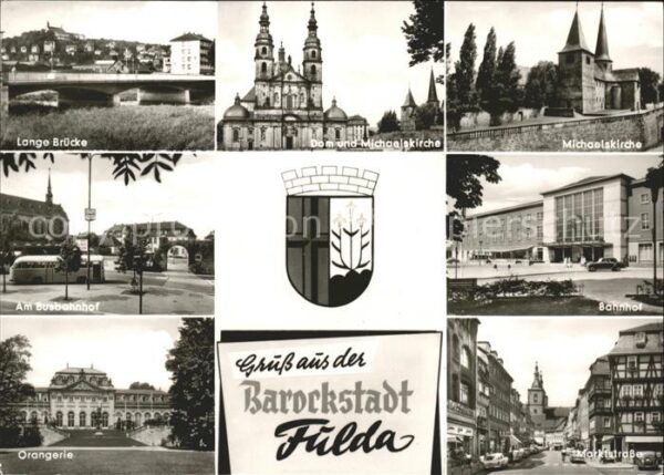 Fulda Lange Brücke Dom Michaelskirche Busbahn