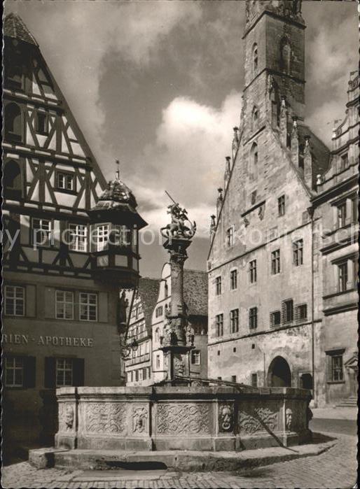 Rothenburg Tauber St Georgsbrunnen