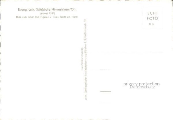 Himmelkron Ev luth Stiftskirche Himmelskron Altar – Bild 2
