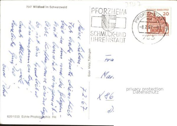 Wildbad Schwarzwald Teilansicht – Bild 2
